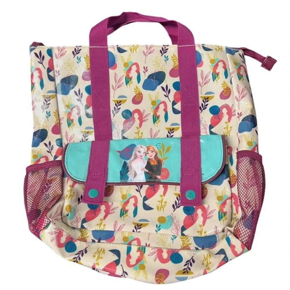Disney Store Frozen 2 Anna & Elsa Backpack/Beach Bag So Sturdy NICE